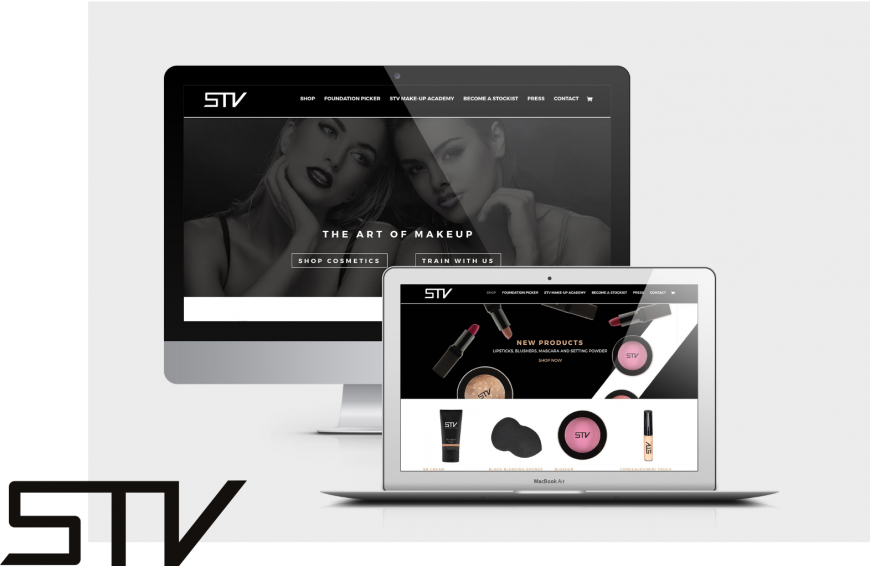 STV Cosmetics Responsive Design Graphic by TD Creative Studio in Leeds